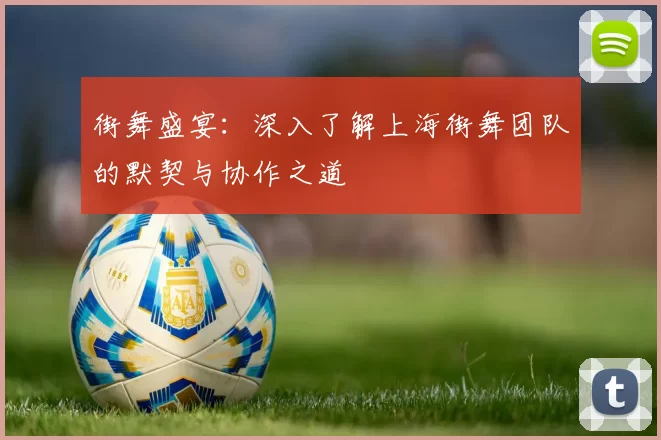 街舞盛宴：深入了解上海街舞团队的默契与协作之道